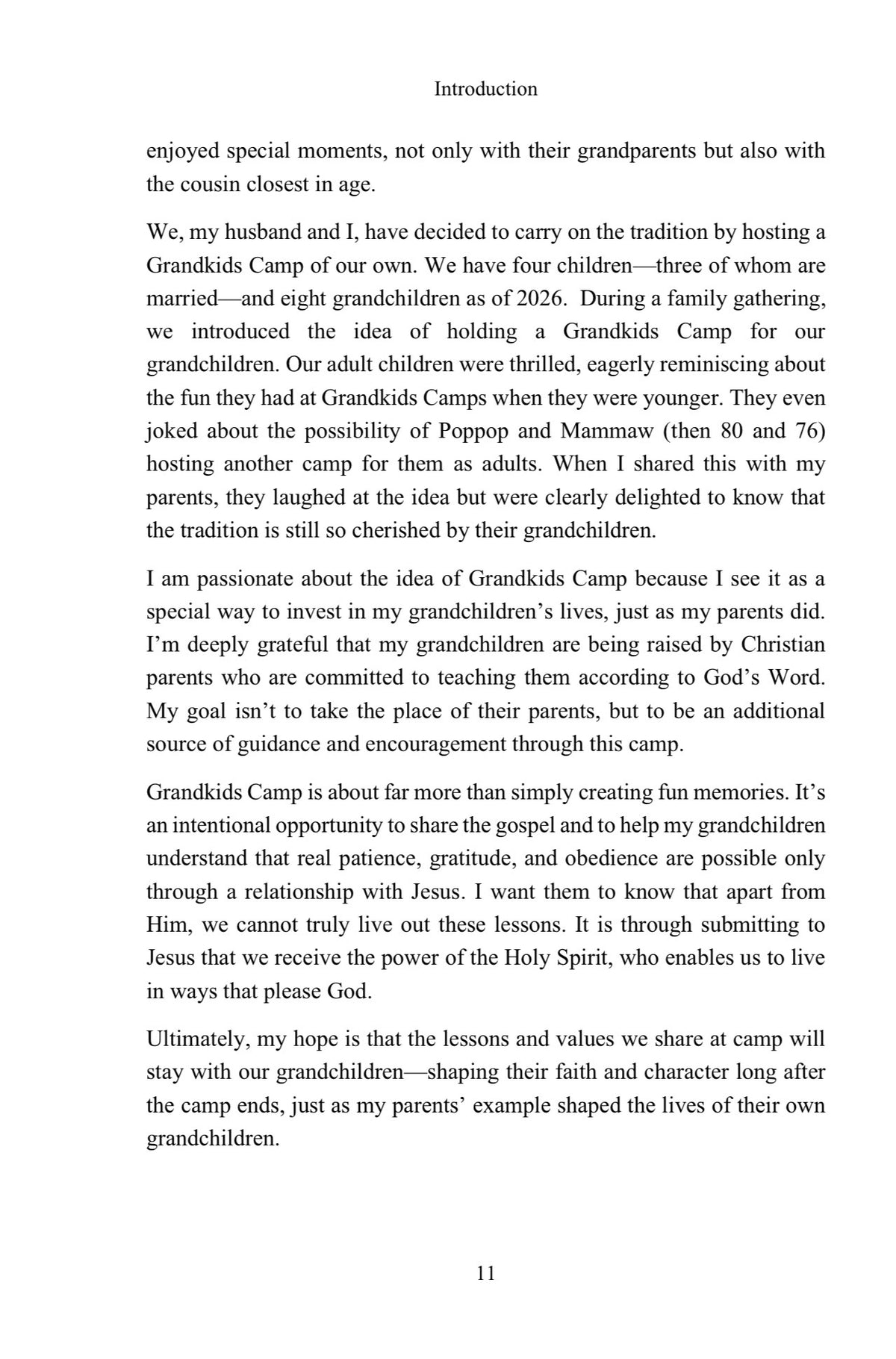 Grandkids Camp
