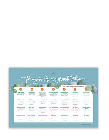 Prayers for My Grandchildren Desk Pad