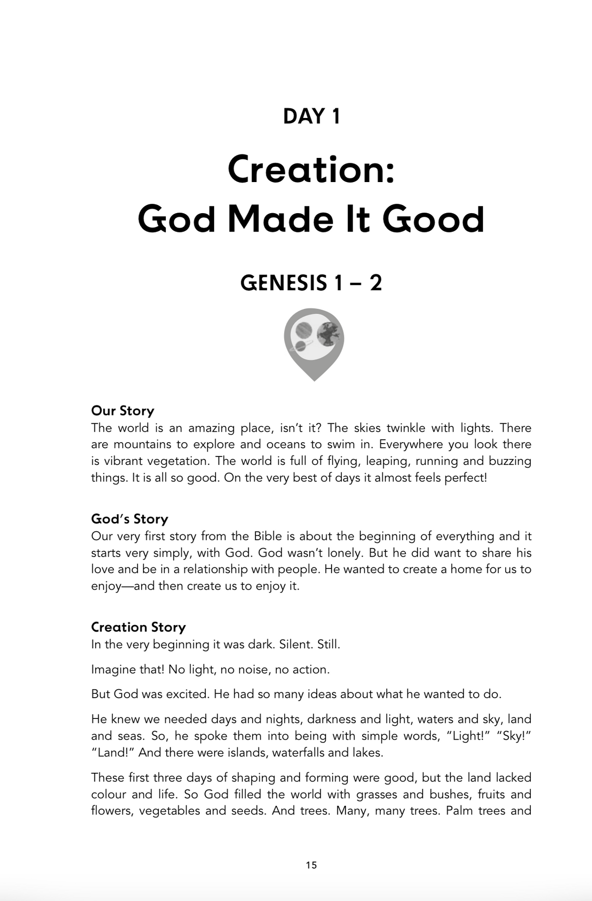 Look inside God’s Story, Our Story: introduction continued, page 10