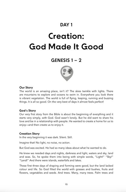 Look inside God’s Story, Our Story: introduction continued, page 10